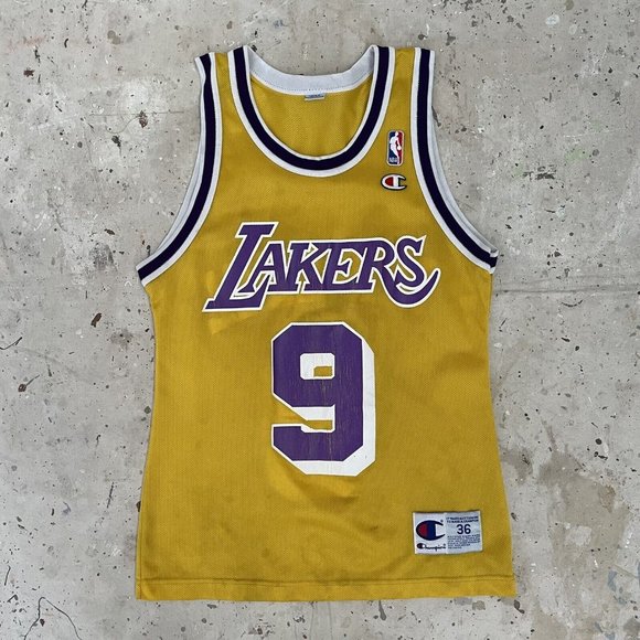 Vintage Champion Van Exel LA Lakers Jersey Size 36 - Picture 1 of 4